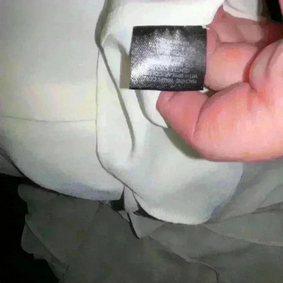 Josie Natori silky soft Caftan Top $395 new white cream - Picture 5 of 5